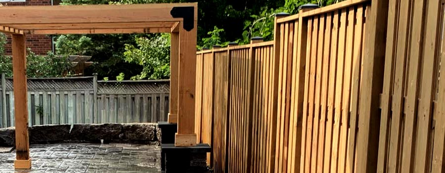 wooden fence pine