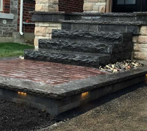 natural stone steps