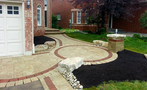 outdoor stone paving