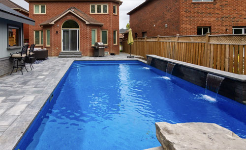 outdoor water feature